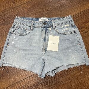 Women's Light Blue Denim Shorts